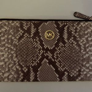 Michael Kors Snakeskin Wristlet